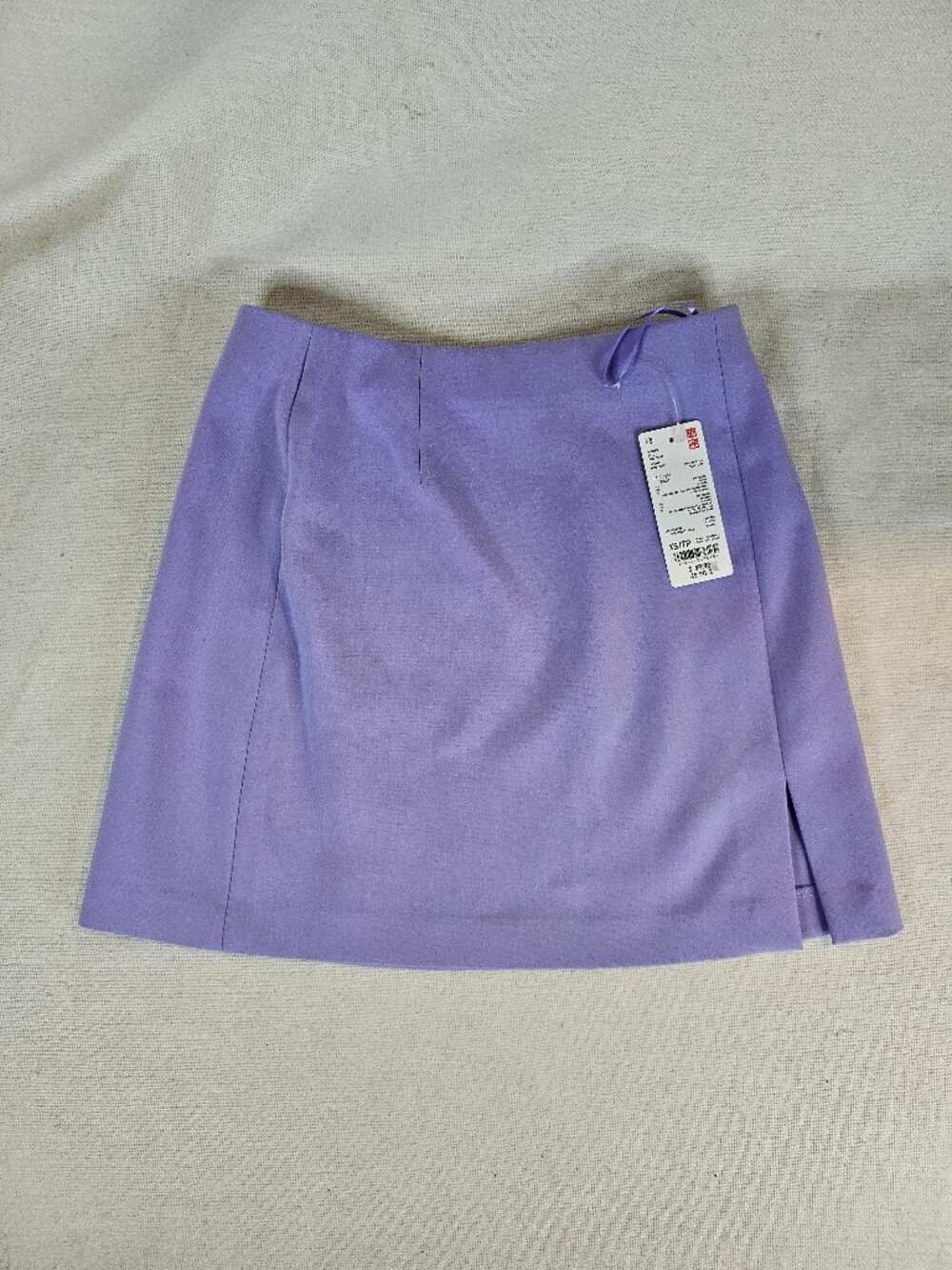 UNIQLO Purple Side Split Mini Skirt - Size XS
